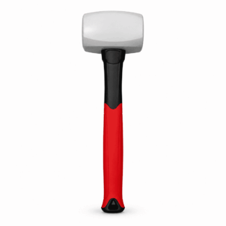 ATEAMIR 12 oz White Rubber Mallet, Low Recoil Double-Face Hammer for Flooring and Woodworking