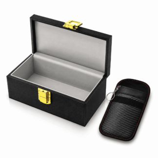ATEAMIR Faraday Box for Car Keys with Signal Blocking Pouch, 6.3 x 4.7 x 4 in, Small