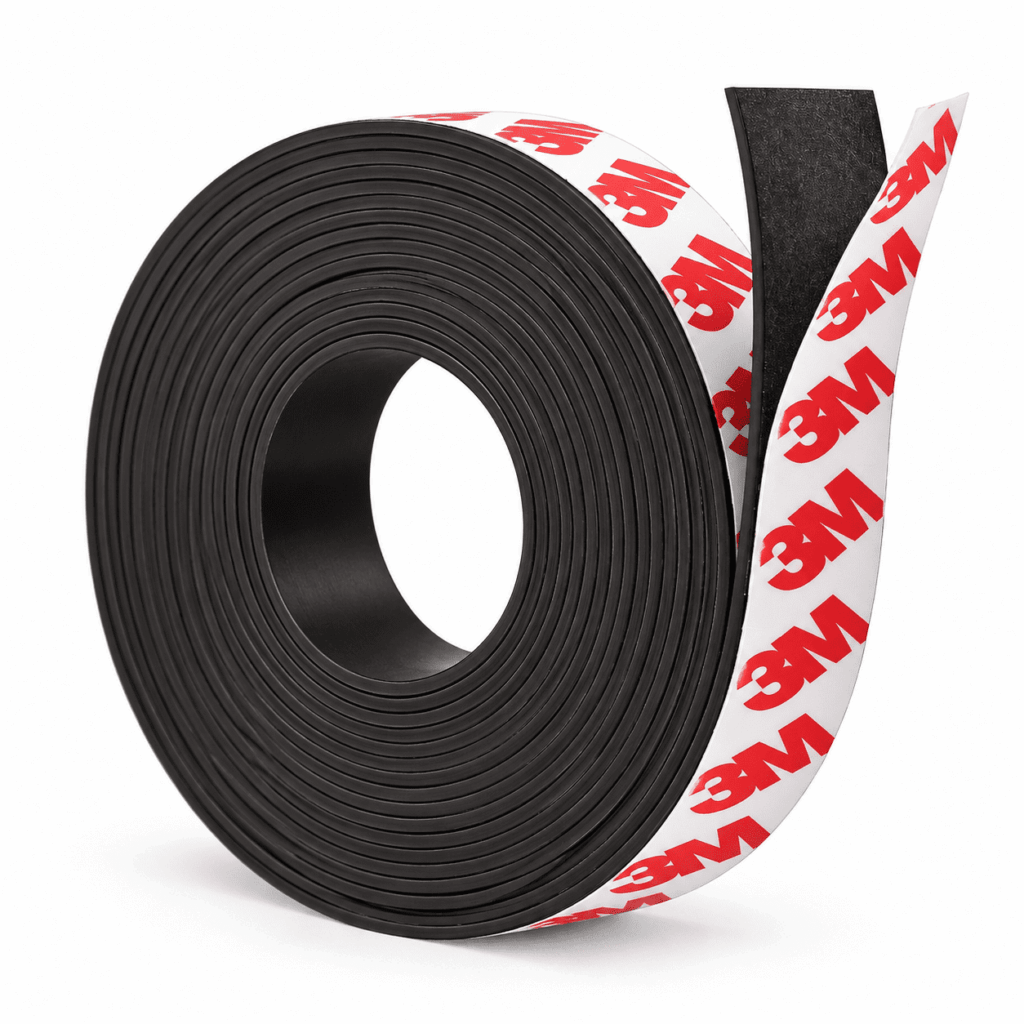 ATEAMIR Magnetic Tape with Adhesive Backing, 1 in x 15 ft, 60 mil Flexible Magnet Strip