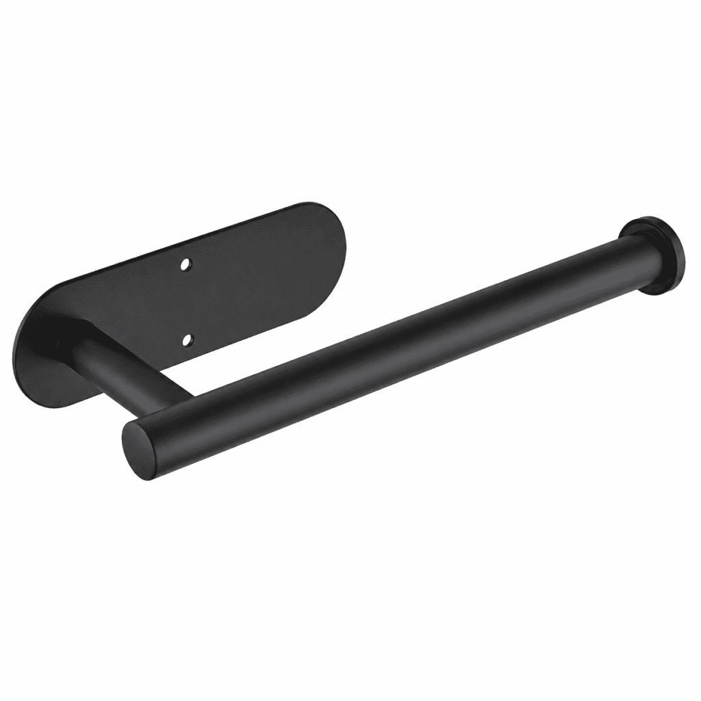ATEAMIR Matte Black Paper Towel Holder, 13.23 in Stainless Steel, Adhesive or Screw Mount