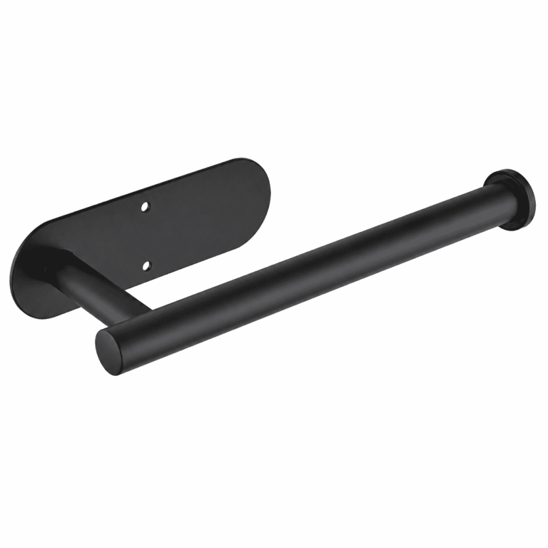 ATEAMIR Matte Black Paper Towel Holder, 13.23 in Stainless Steel, Adhesive or Screw Mount