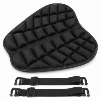 ATEAMIR Motorcycle Gel Seat Cushion, 13.8 x 15.8 in 3D Shock-Absorbing Seat Pad with Non-Slip Straps