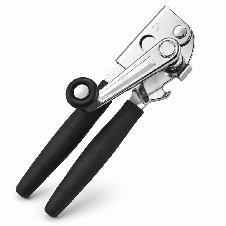 ATEAMIR Commercial Manual Can Opener with Magnetic Lid Lifter and Stainless Steel Body