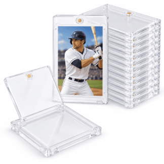 ATEAMIR 18-Pack 130pt Magnetic Card Holders with UV Protection for 2.5 x 3.5-Inch Trading Cards